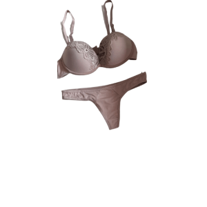 Conjunto Pop Bege com Renda