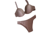 Conjunto Pop Bege com Renda