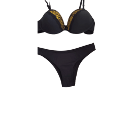Conjunto Pop Preto com Renda