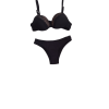 Conjunto Pop Preto com Renda