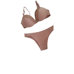 Conjunto Pop Rosa com renda
