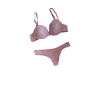 Conjunto Pop Rosa com renda