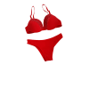 Conjunto Pop Vermelho com Renda
