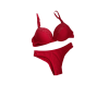 Conjunto Pop Vermelho com Renda