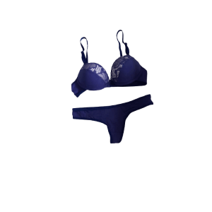 Conjunto Pop Azul com renda
